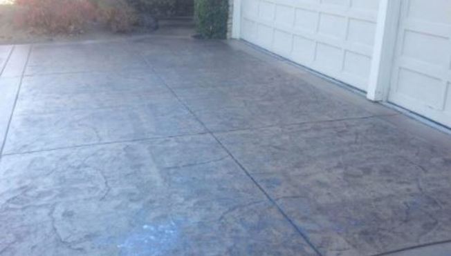 an image of a concrete driveway project in tracy, ca