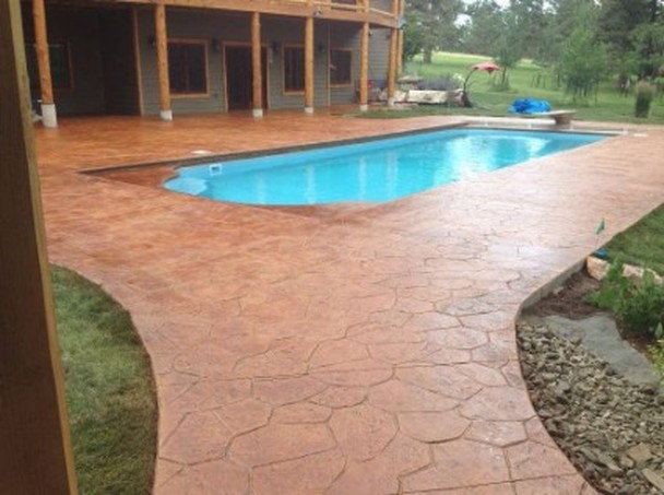 a picture of a masonry and concrete staining construction in tracy, ca